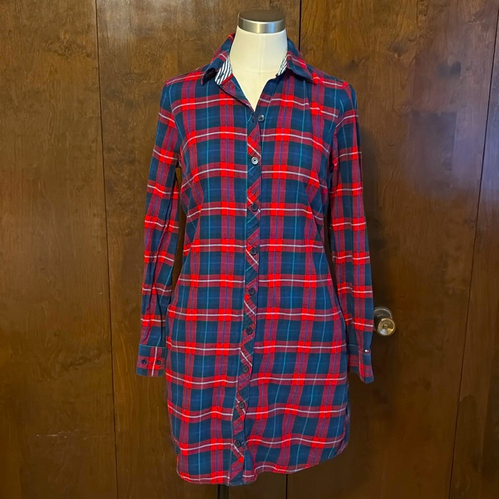 Plaid Shirt Dress